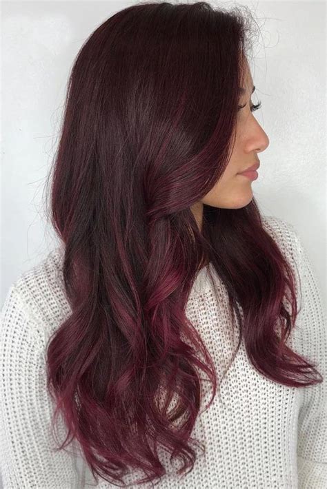 Dark Cherry Hair Ombre