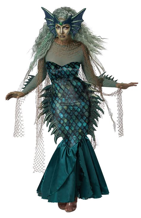 California Costumes Dark Sea Siren Mermaid Women's Halloween Fancy ...