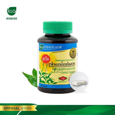 Khaolaor Andrographis paniculata Extract Capsule 50 Capsules/Bottle - khaolaor