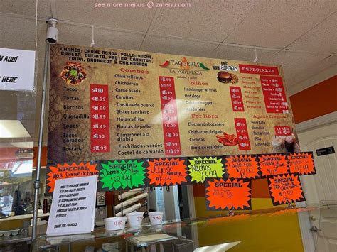 Online Menu of Taqueria La Fortaleza Restaurant, Porterville ...