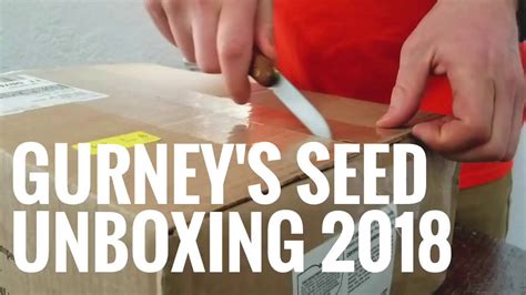 Gurney's Seed Unboxing 2018 - YouTube