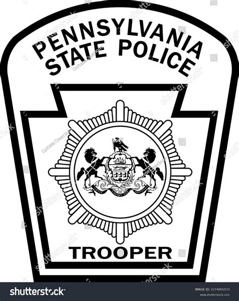 Pennsylvania State Police Badge Ilistration Stock Illustration ...