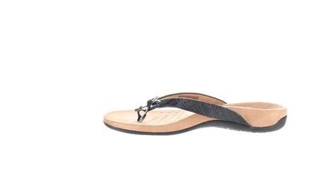 Vionic Womens Bella Ii Black Woven Flip Flops Size 7 (1519444) | eBay