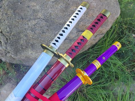 ONE PIECE Roronoa Zoro Swords 1:1 Scale Wooden Replica Sword - Etsy