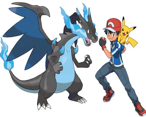 Ash And His Mega Charizard - X by Frie-Ice on DeviantArt