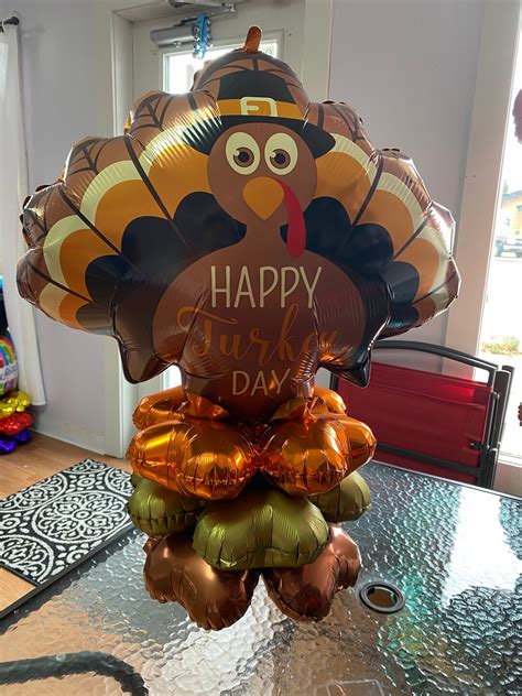 Turkey Thanksgiving Balloon Centerpiece Kit - Etsy