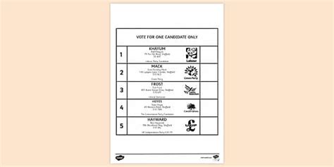 FREE! - Ballot Paper Colouring Sheet | Colouring Sheets