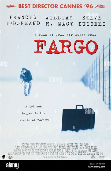 Fargo Year : 1996 USA Director : Joel Coen Movie poster (USA Stock Photo - Alamy