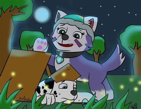 Marshall And Everest by KonohaTheHusky on DeviantArt | Paw patrol, Art, Everest