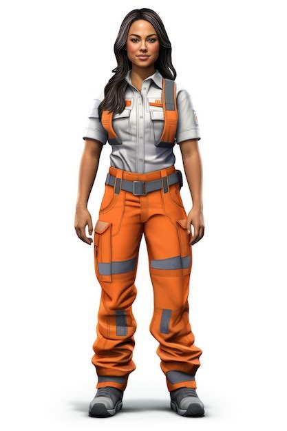 Premium Photo | Emergency Responder in Orange Uniform