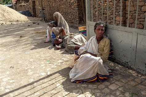 Beggar woman on the street, Aksum, Ethiopia Africa Photograph by Artush Foto - Fine Art America