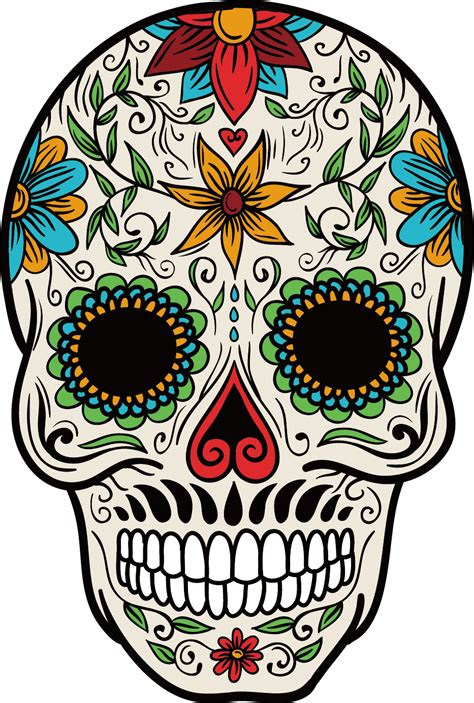 Cuisine Mexican Skull Mexico Color Calavera La | Sugar skull painting ...