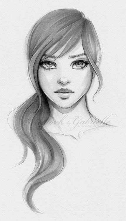 Pinterest Drawing Ideas Girl Face - Rectangle Circle