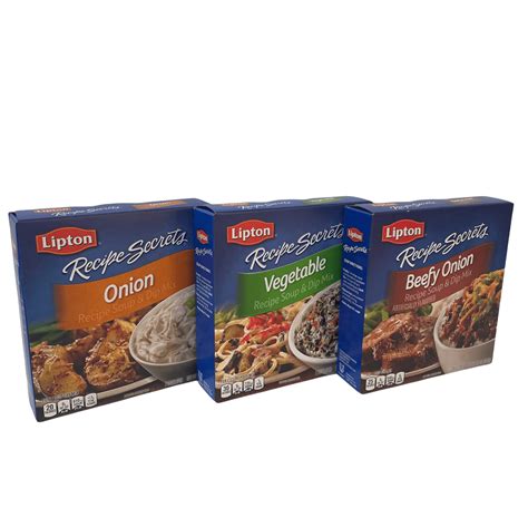 Lipton Recipe Secrets Dry Soup & Dip Mixes 3 Variety Pack Includes ...