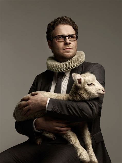 Seth Rogan with lamb. Oh dear God, I love me some Seth. Cinema Art, Seth Rogan, Celebrity ...