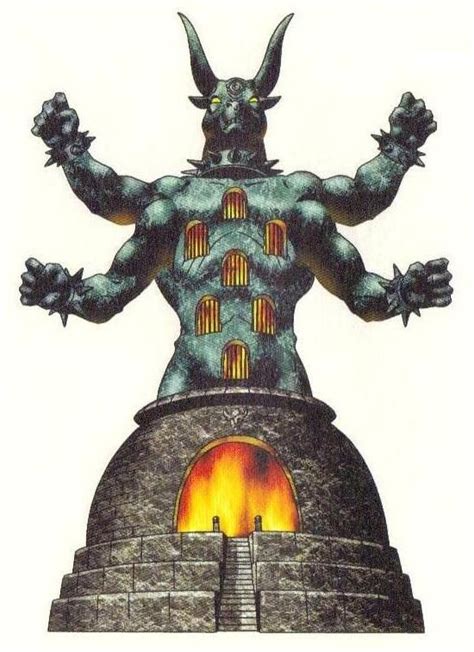 Moloch (also known as Chemosh) | Demon art, Horror art, Occult art