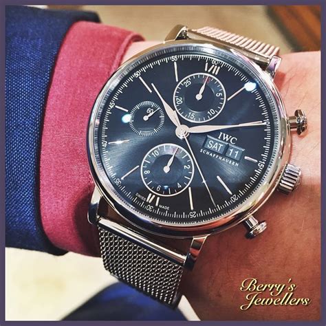 What's On Your Wrist? — IWC Portofino Chronograph with Black Dial on a...