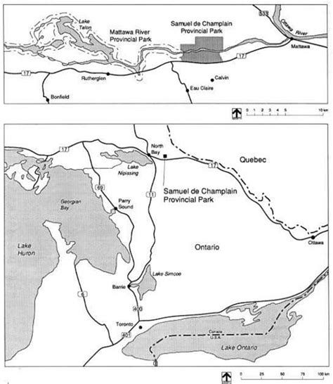 Samuel De Champlain Provincial Park Map | Islands With Names