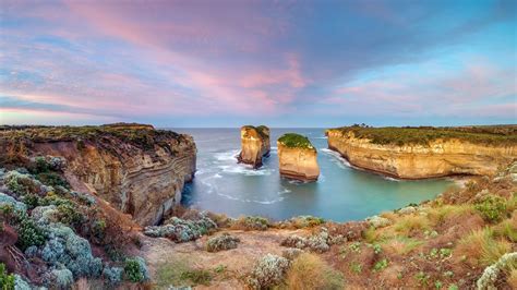 HD wallpaper day breaks at loch ard gorge port campbell national park ...