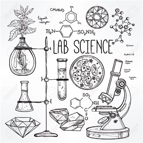 Science Equipment Drawing at GetDrawings | Free download