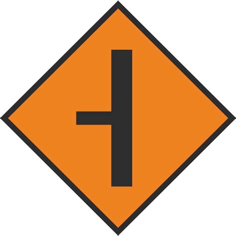 WK 050 Side Road On Left | Roadworks Safety Signs Ireland | PD Signs