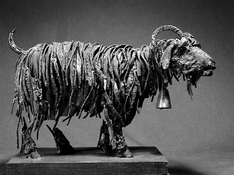 Steampunk Animal Sculptures Made Of Scrap Metal