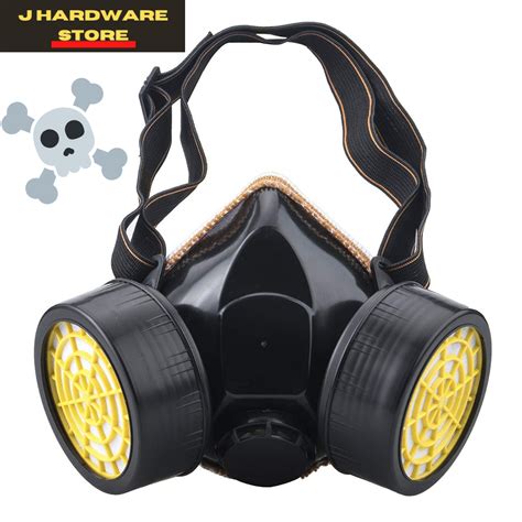 Dual Filter Gas Chemical Anti-Dust Paint Industrial Respirator Mask ...