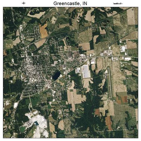 Aerial Photography Map of Greencastle, IN Indiana