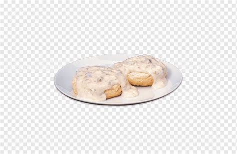 Biscuits and gravy Sausage gravy Breakfast sausage, biscuit, food, plate, breakfast png | PNGWing