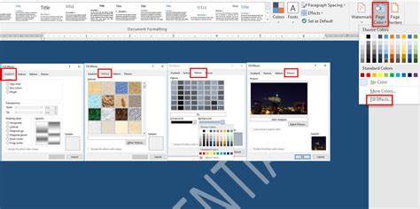 How to Design Page Background in Microsoft Word 2016 - wikigain