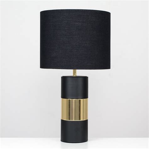 Danilo Gold Touch Lamp with Black Shade | Iconic Lights | Touch lamps bedside, Touch table lamps ...