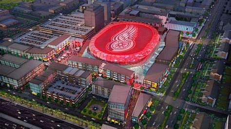 New Aerial View of the Red Wings Arena - Curbed Detroit