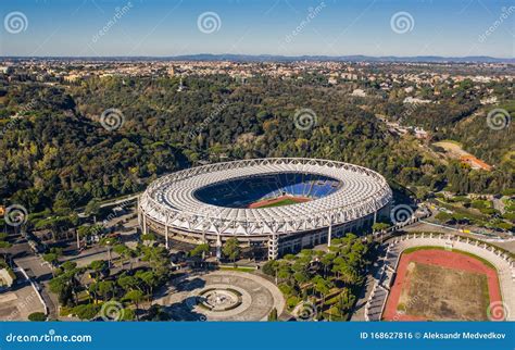 Aerial View of Stadio Olimpico Editorial Photo - Image of stadium ...