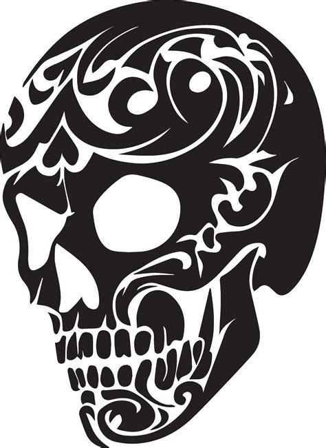 skull tattoo illustration vector 26139323 Vector Art at Vecteezy