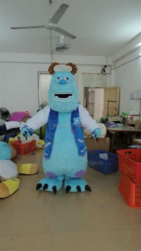 Hot Sale Sulley Mascot Costume James P. Sullivan Costume Party Fancy Dress Free shipping-in ...