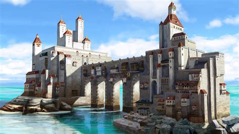 Sea Castle-Matt Bulahao | Fantasy castle, Fantasy city, Fantasy places