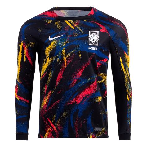 South Korea Away Long Sleeve Soccer Jersey 2022 | Gogoalshop