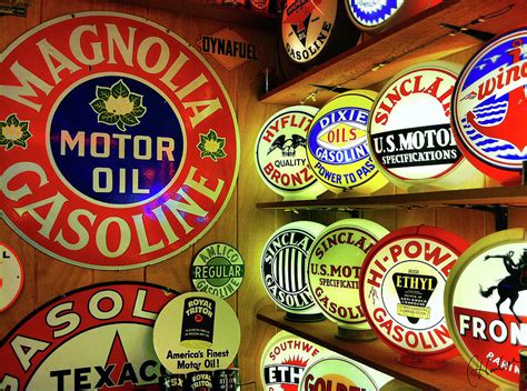 Vintage Gasoline Signs Photograph by Christine Hauber - Pixels