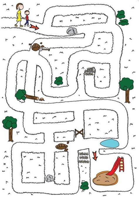 Free Printable Kids Maze Worksheets