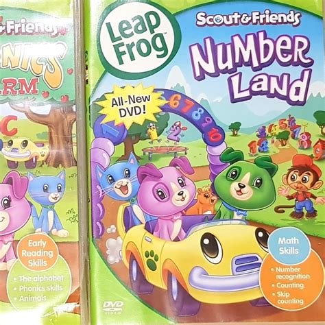 Leap Frog Scout & Friends Phonics Farm + Number Land, Music & Media, CDs, DVDs & Other Media on ...