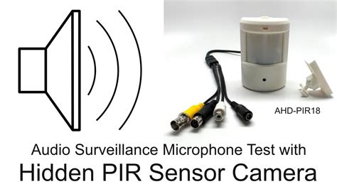 Audio Surveillance Microphone Demo using Motion Detector Security Camera - YouTube