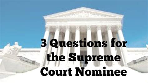 Three Questions for the Supreme Court Nominee | League of Women Voters