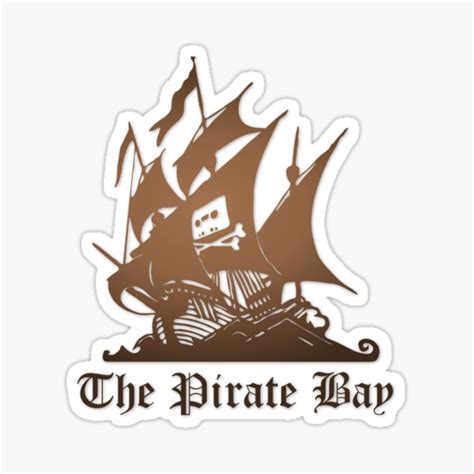 "Pirate bay classic logo" Sticker by Coolio-designs | Redbubble