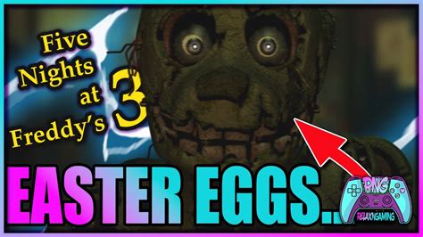 TOP 5 FNAF 3 EASTER EGGS - Five Nights at Freddys (Deutsch) - YouTube