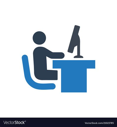 Office worker icon Royalty Free Vector Image - VectorStock