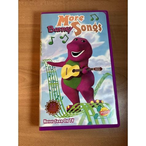 BARNEY More Barney SONGS VHS Tape SHOW Never Seen on TV Clamshell Case 1999