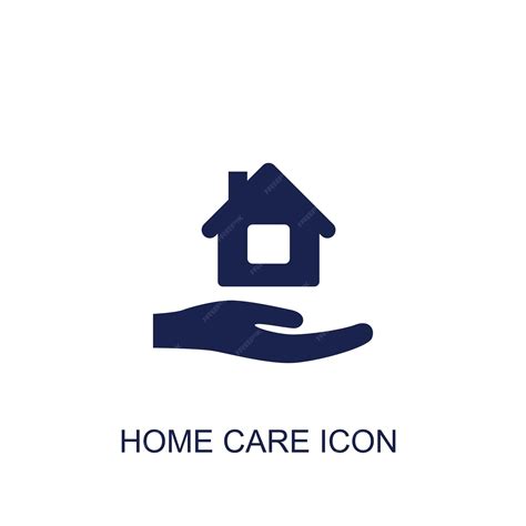 Premium Vector | Home care icon white background