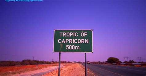 Sight By Walk: Crossing 'Tropic of Capricorn' Line over Botswana
