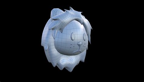 3D model LION icon emoji VR / AR / low-poly | CGTrader