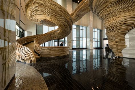 Sculptural Stair Element in the Newest Addition to Tel Aviv’s Skyline